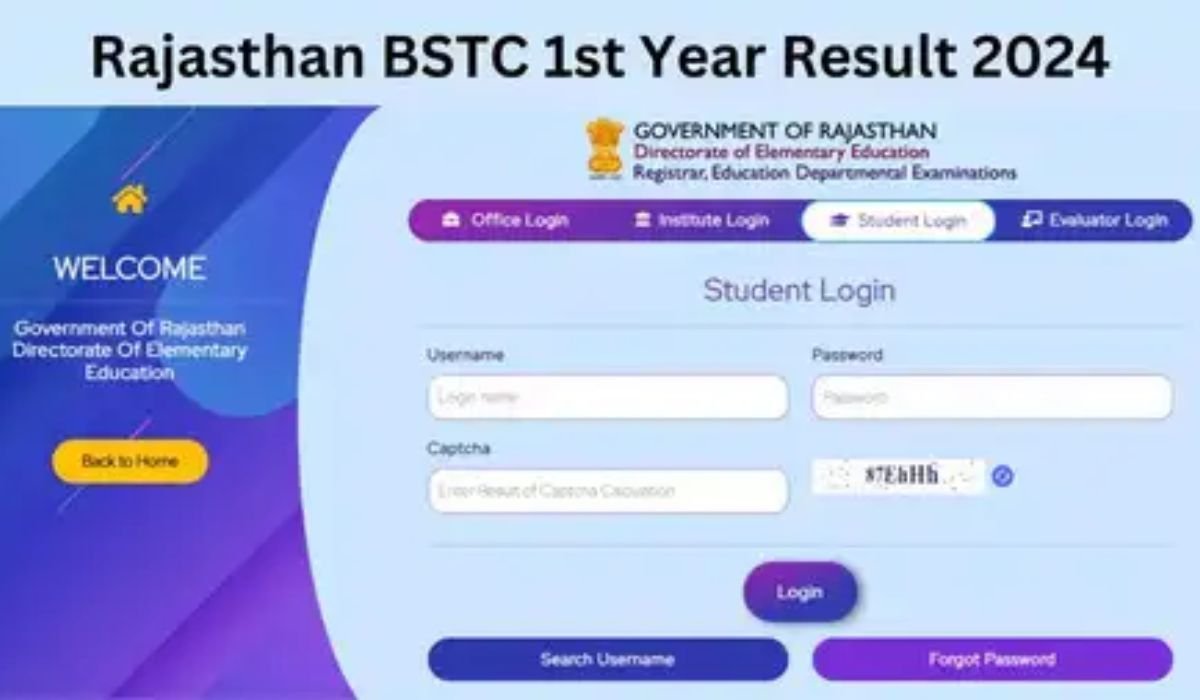 Rajasthan BSTC 1st Year Result 2024