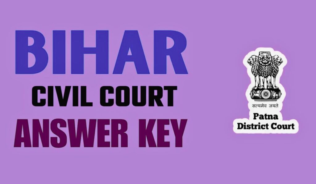 Bihar Civil Court Clerk Answer Key 2024