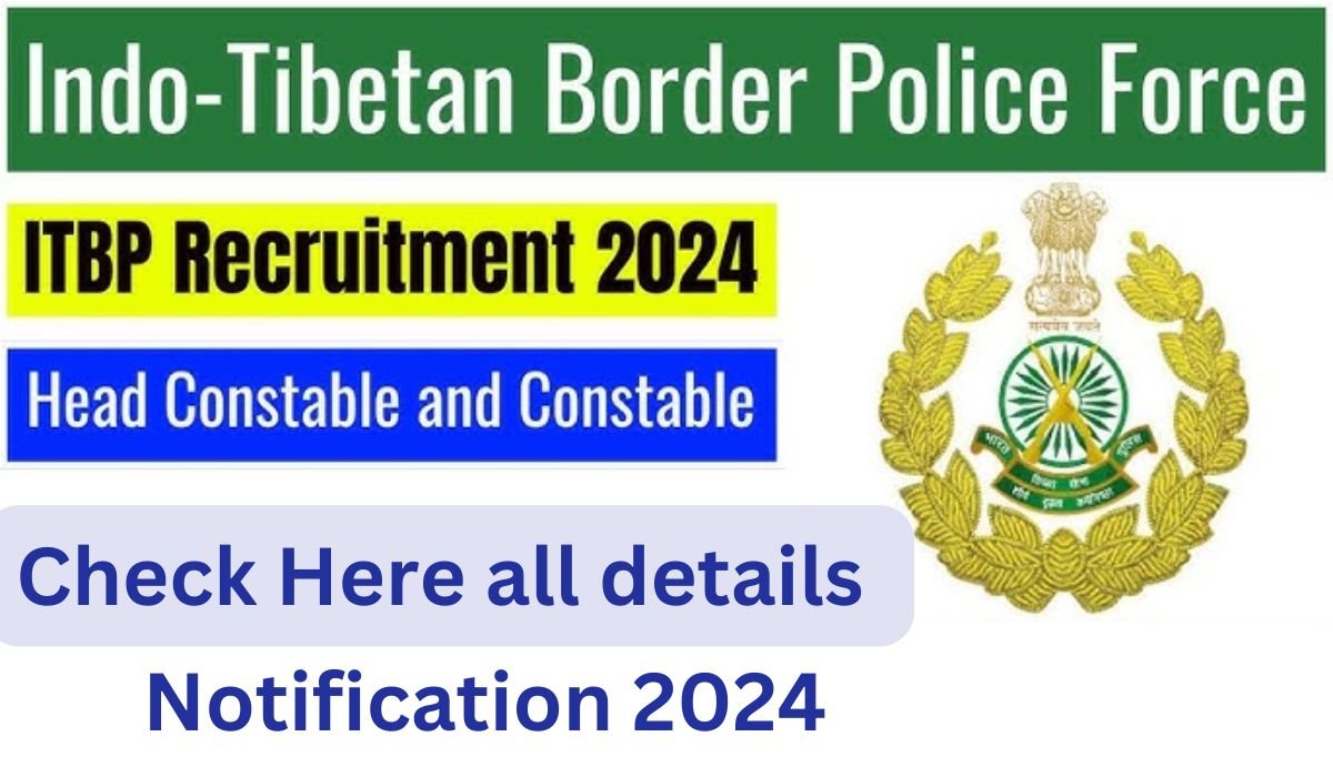 ITBP Motor Mechanic Notification 2025