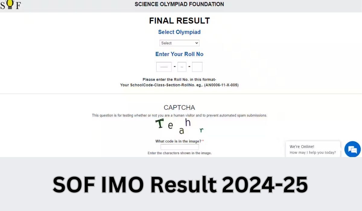 SOF IMO Result 2024-25