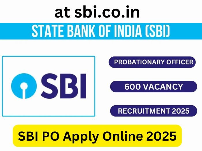 SBI PO Apply Online 2025