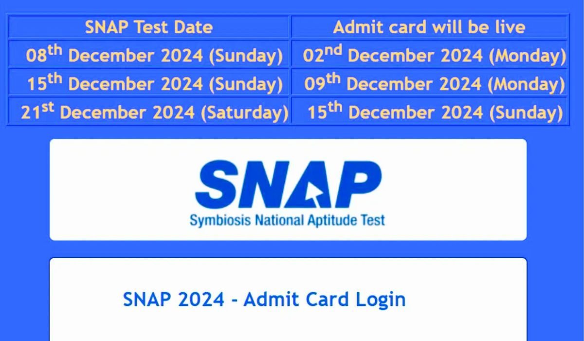 SNAP Admit Card 2024