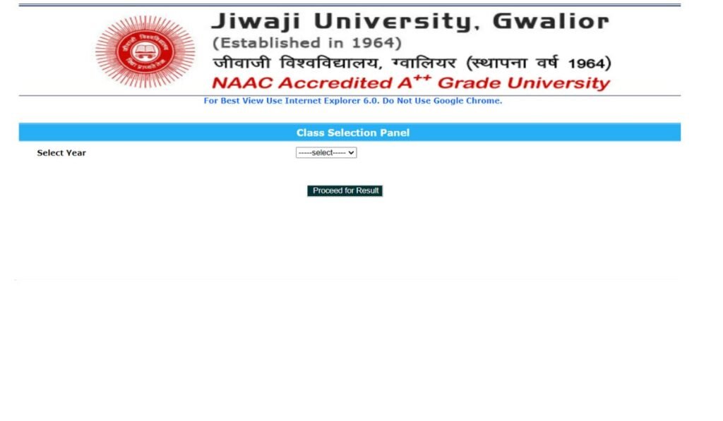 Jiwaji University Result 2024