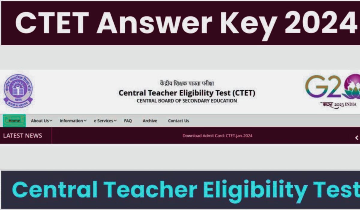 CBSE CTET Answer Key 2024