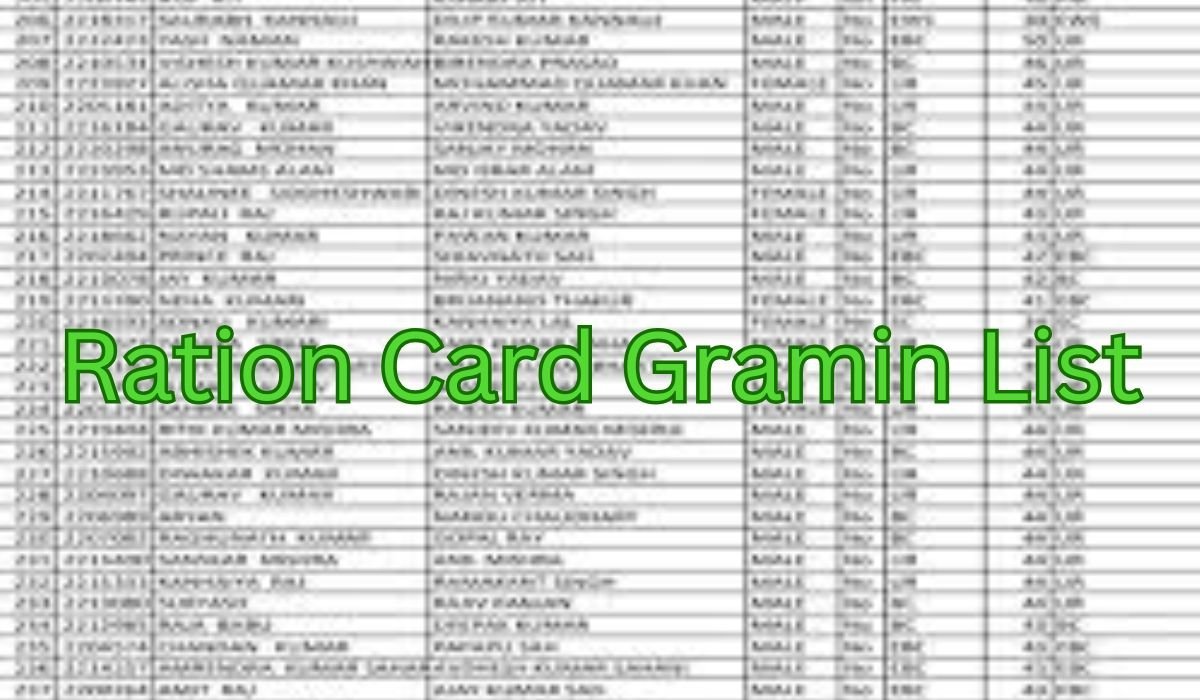 Ration Card Gramin List