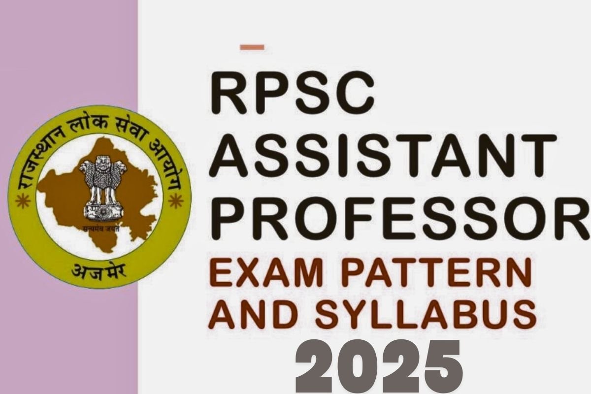 RPSC Assistant Professor Syllabus 2025