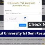 Calicut University First Sem Result Declared