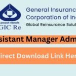 GIC Assistant Manager Hall Ticket 2024