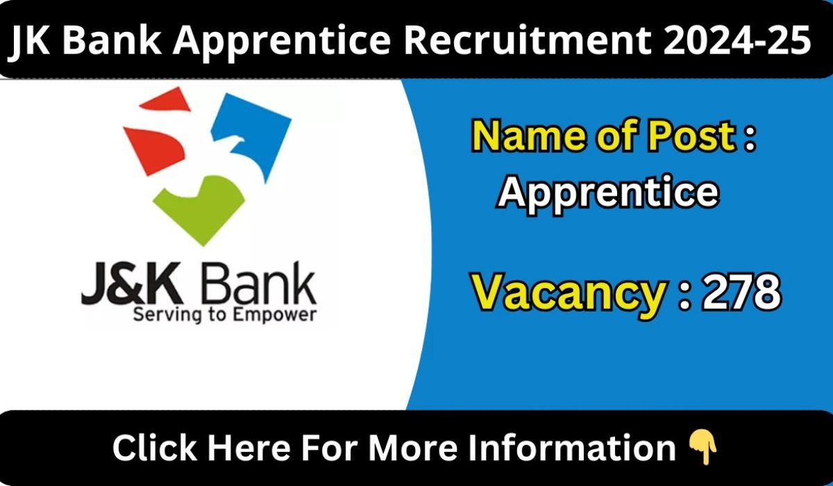 JK Bank Apprentice Recruitment 2024-25