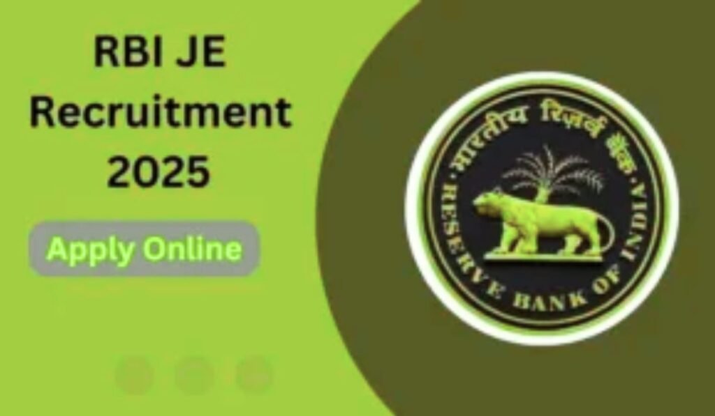 RBI Junior Engineer JE Recruitment 2025