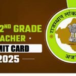 RPSC 2nd Grade Admit Card 2024 OUT