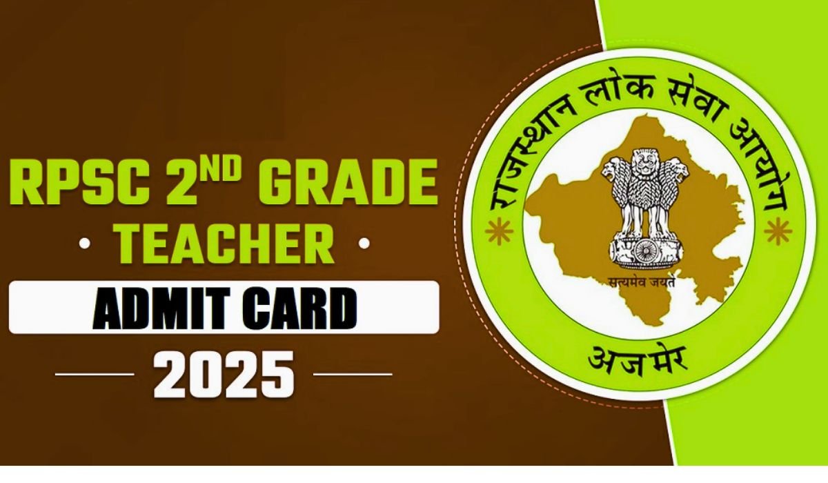 RPSC 2nd Grade Admit Card 2024 OUT