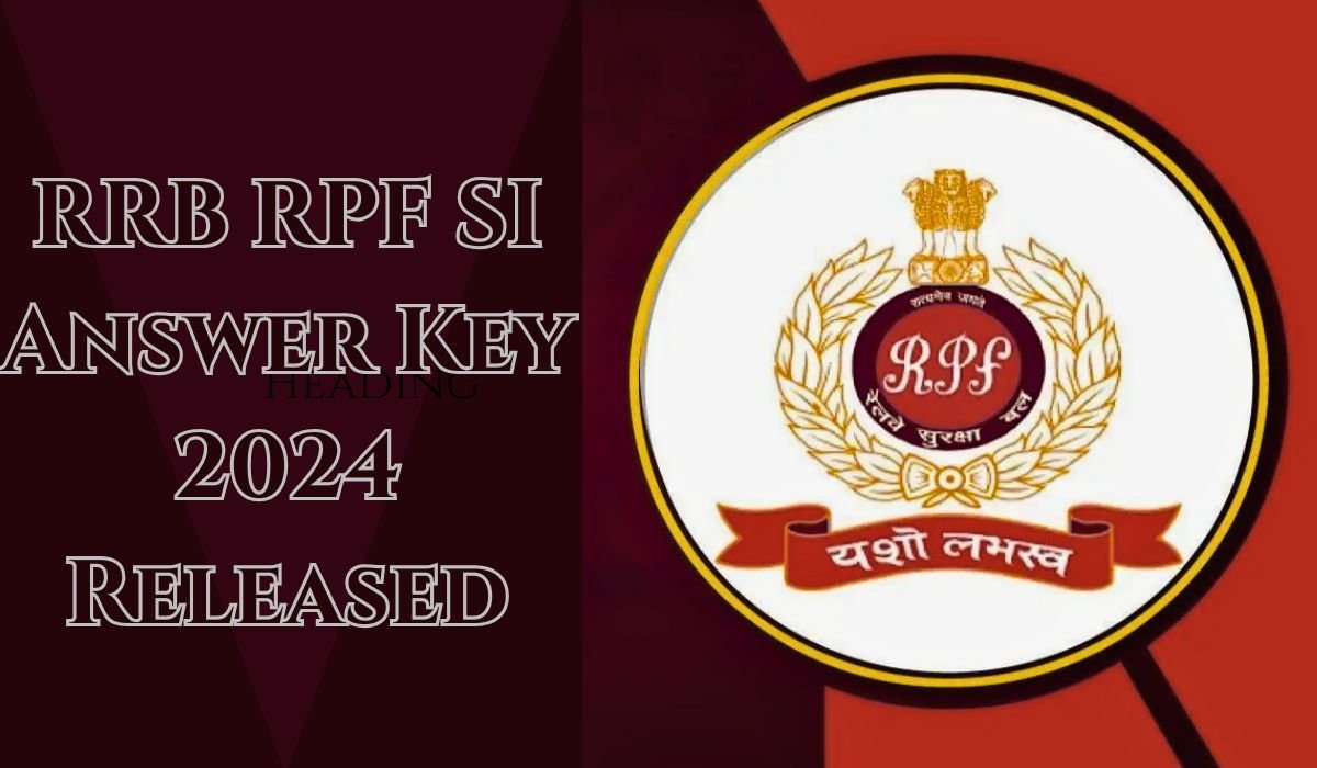 RRB RPF SI Answer Key 2024 Released