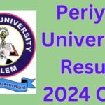 Periyar University Result 2024 Out