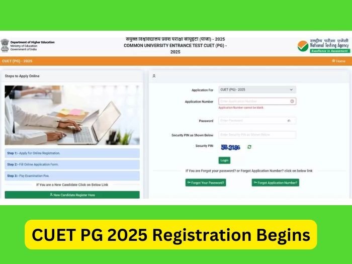 CUET PG 2025 Registration Form