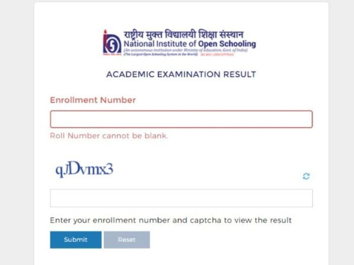 NIOS Result 2024 Out