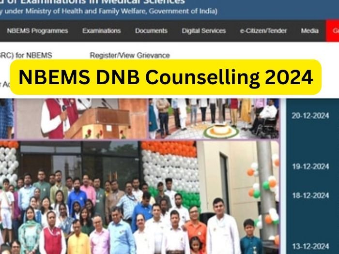 NBEMS DNB Counselling 2024