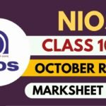 NIOS October Result 2024-25 Out