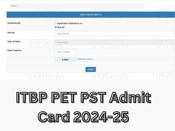 ITBP PET PST Admit Card 2024-25