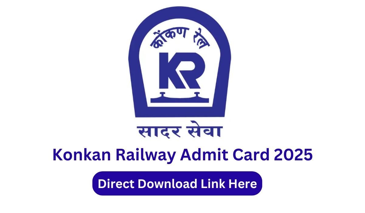 Konkan Railway Hall Ticket 2025