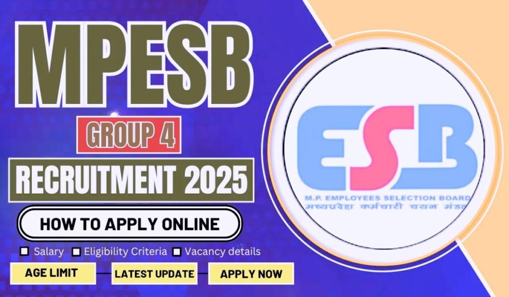 MPESB Group 4 Recruitment 2025 Check All Details