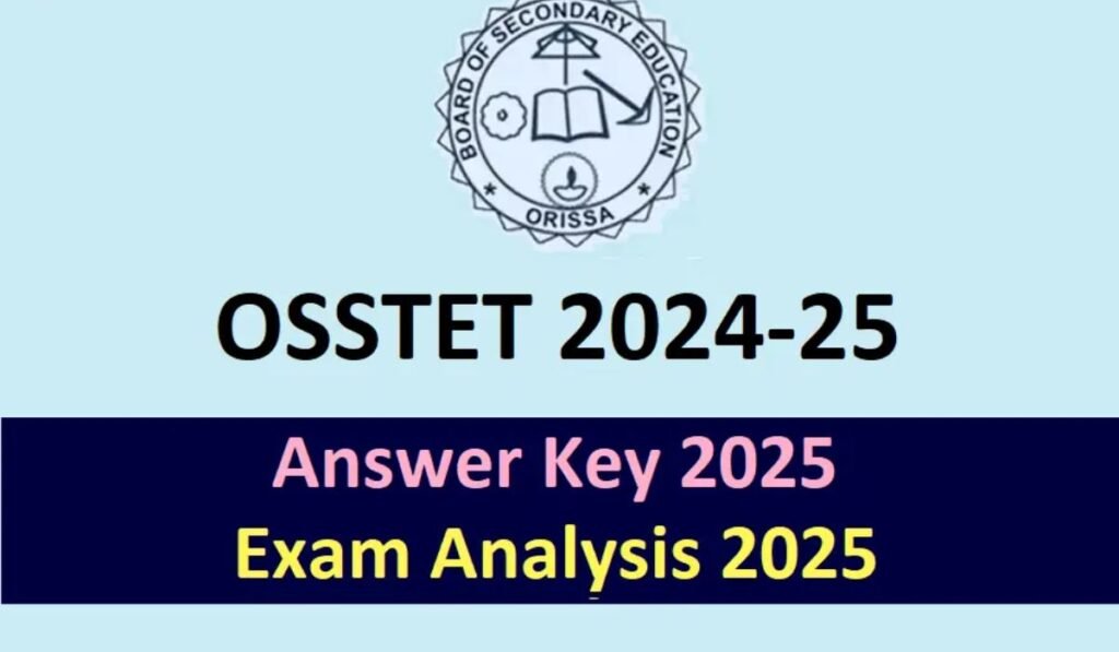 OSSTET Answer Key 2025