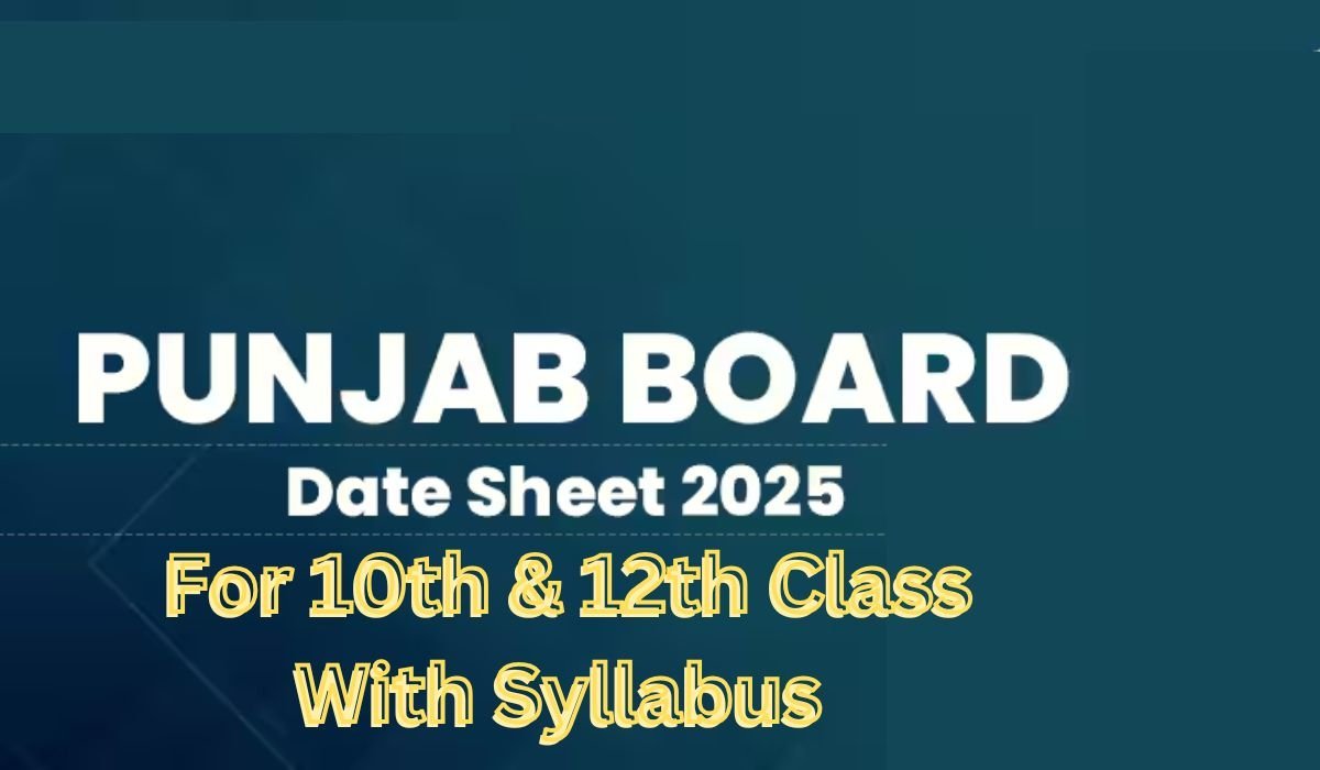 PSEB Punjab Board 2025