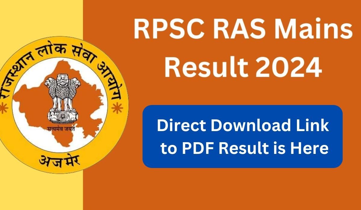 RPSC RAS 2023 Mains Result