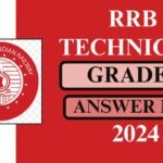 RRB Technician Grade III Answer Key 2024