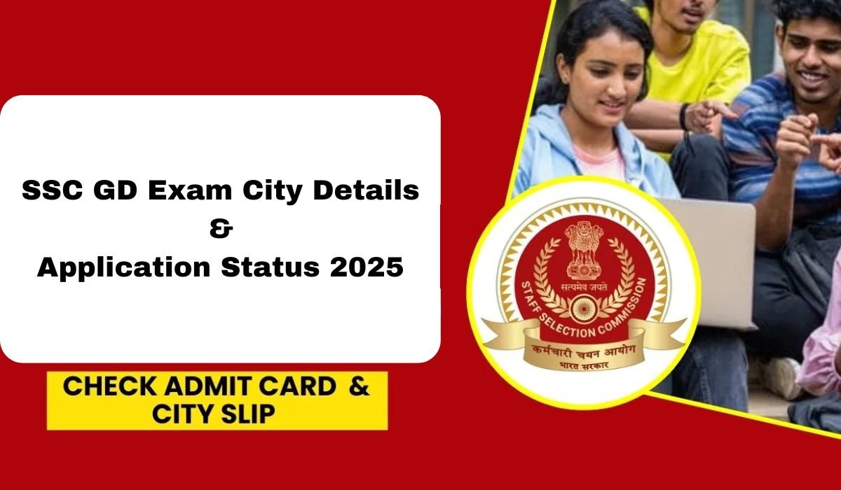 SSC GD Exam City Intimation 2025