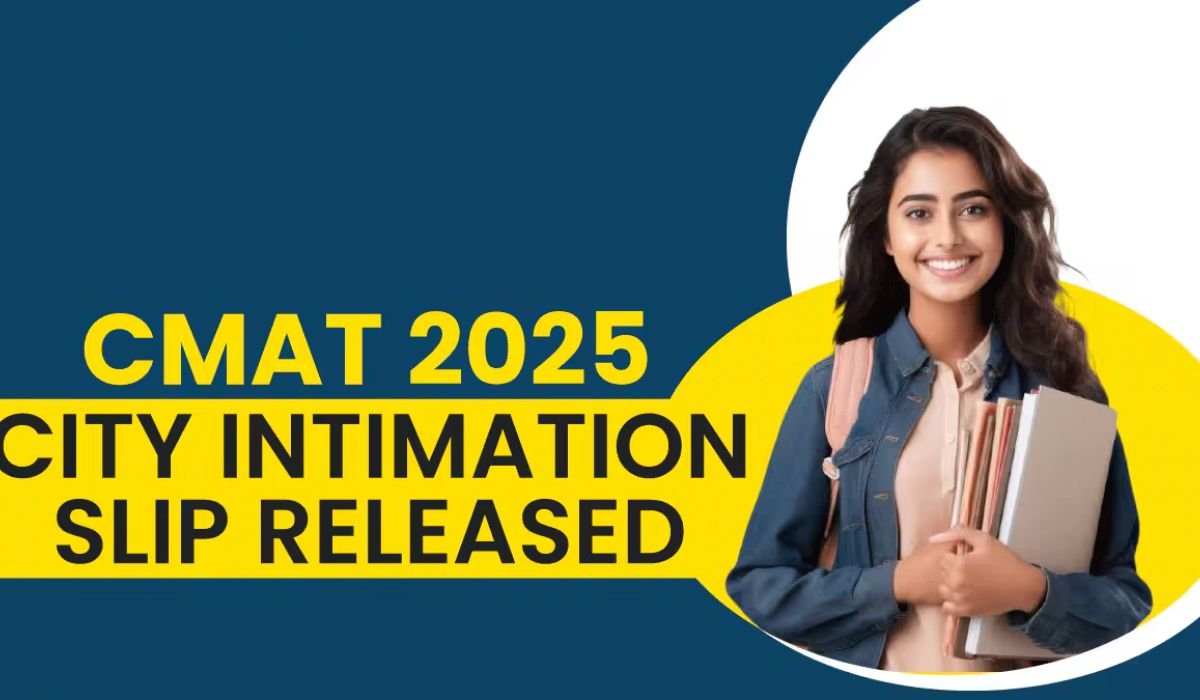 CMAT Exam City Intimation Slip 2025