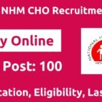 NHM Assam CHO Recruitment 2025