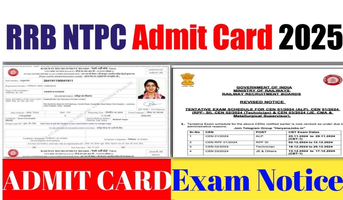 rrb ntpc admit card exam date