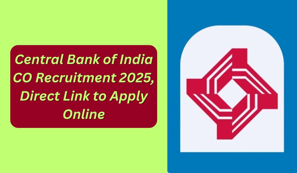 Central Bank of India CO Recruitment 2025