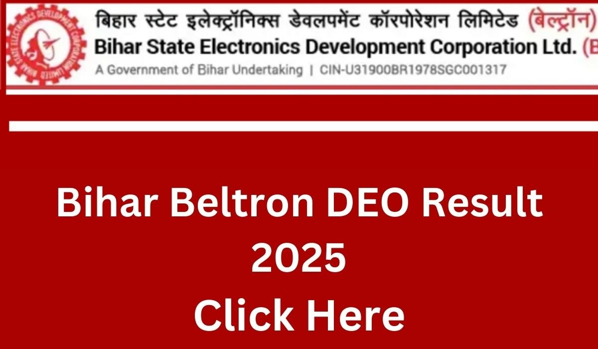 Bihar Beltron DEO Result 2025